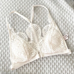 Victoria's Secret white boho lace bralette size XS
